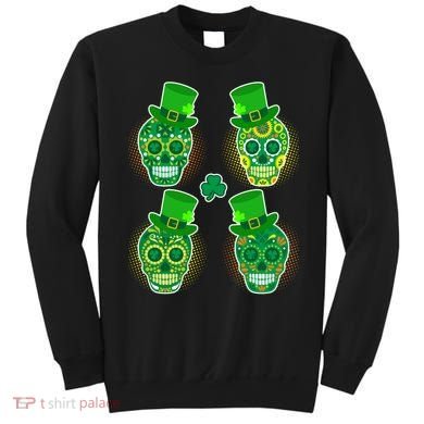 St Patrick's Day Sugar Skulls Sweatshirt
