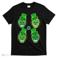 St Patrick's Day Sugar Skulls T-Shirt thumb 0