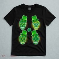 St Patrick's Day Sugar Skulls T-Shirt thumb 5