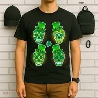 St Patrick's Day Sugar Skulls T-Shirt thumb 6