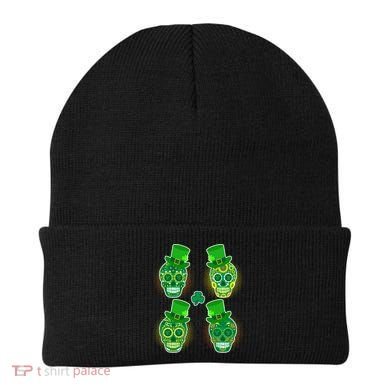 St Patrick's Day Sugar Skulls Beanie