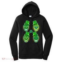 St Patrick's Day Sugar Skulls Women's Hoodie thumb 0