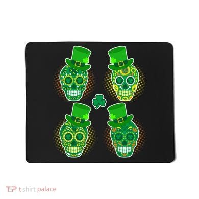St Patrick's Day Sugar Skulls Mousepad