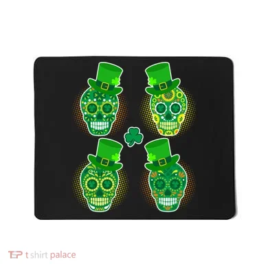 St Patrick's Day Sugar Skulls Mousepad