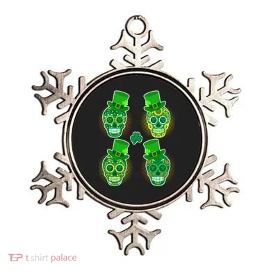 St Patrick's Day Sugar Skulls Ornament