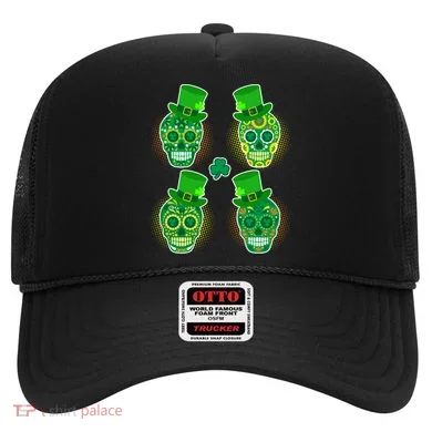 St Patrick's Day Sugar Skulls Hat