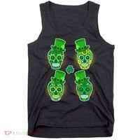 St Patrick's Day Sugar Skulls Tank Top thumb 0