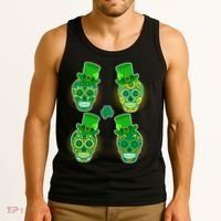 St Patrick's Day Sugar Skulls Tank Top thumb 3