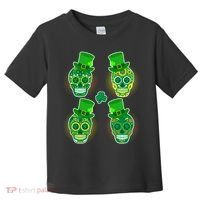 St Patrick's Day Sugar Skulls Toddler T-Shirt thumb 0