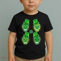 St Patrick's Day Sugar Skulls Toddler T-Shirt thumb 2