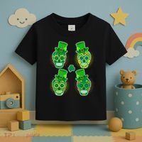 St Patrick's Day Sugar Skulls Toddler T-Shirt thumb 3
