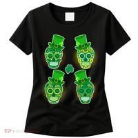 St Patrick's Day Sugar Skulls Women's T-Shirt thumb 0