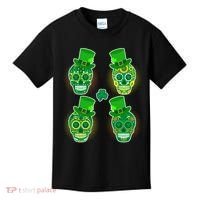 St Patrick's Day Sugar Skulls Kids T-Shirt thumb 0