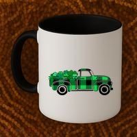 St Patrick's Day Truck Full of Clovers Coffee Mug thumb 2