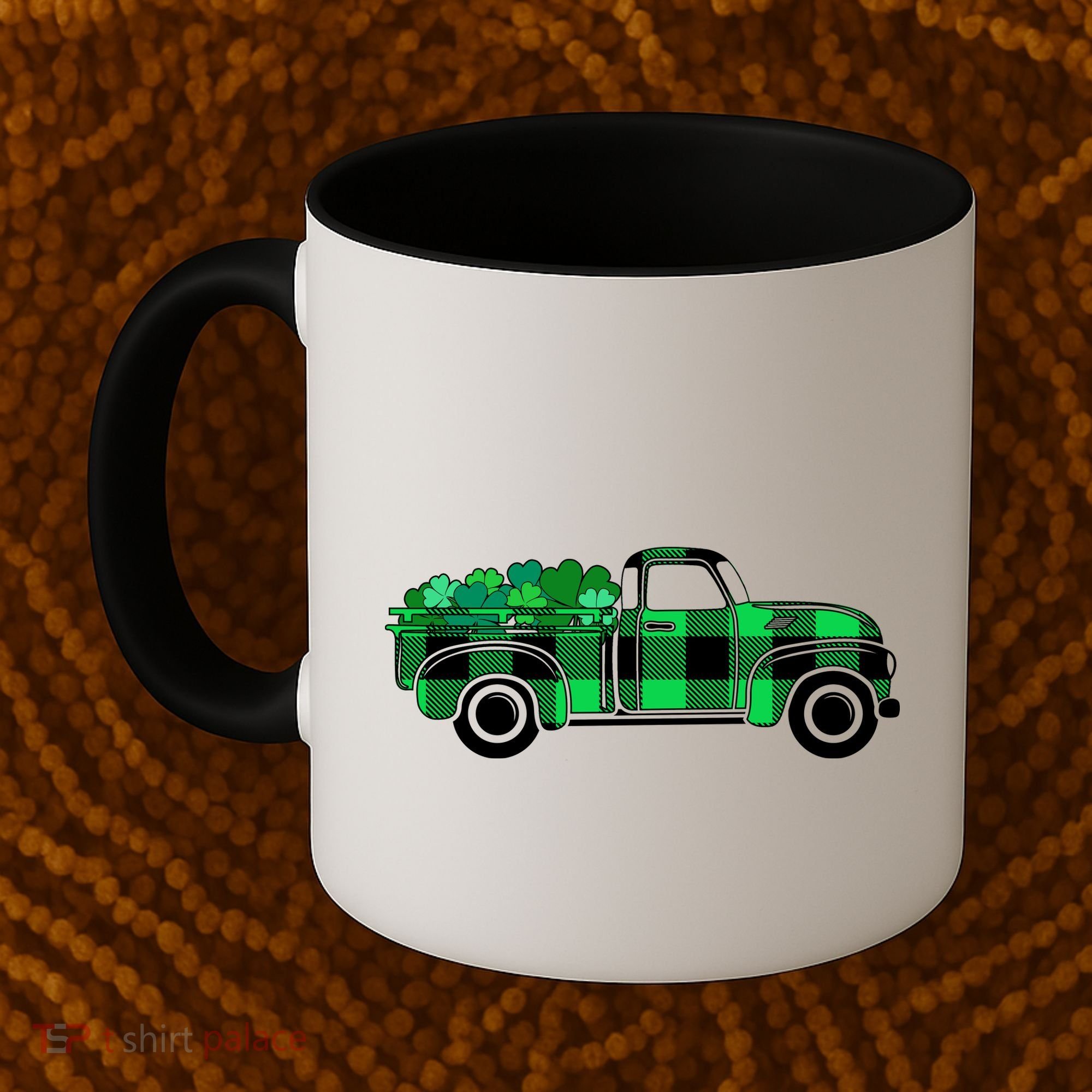 St Patrick's Day Truck Full of Clovers Coffee Mug