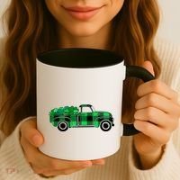 St Patrick's Day Truck Full of Clovers Coffee Mug thumb 3