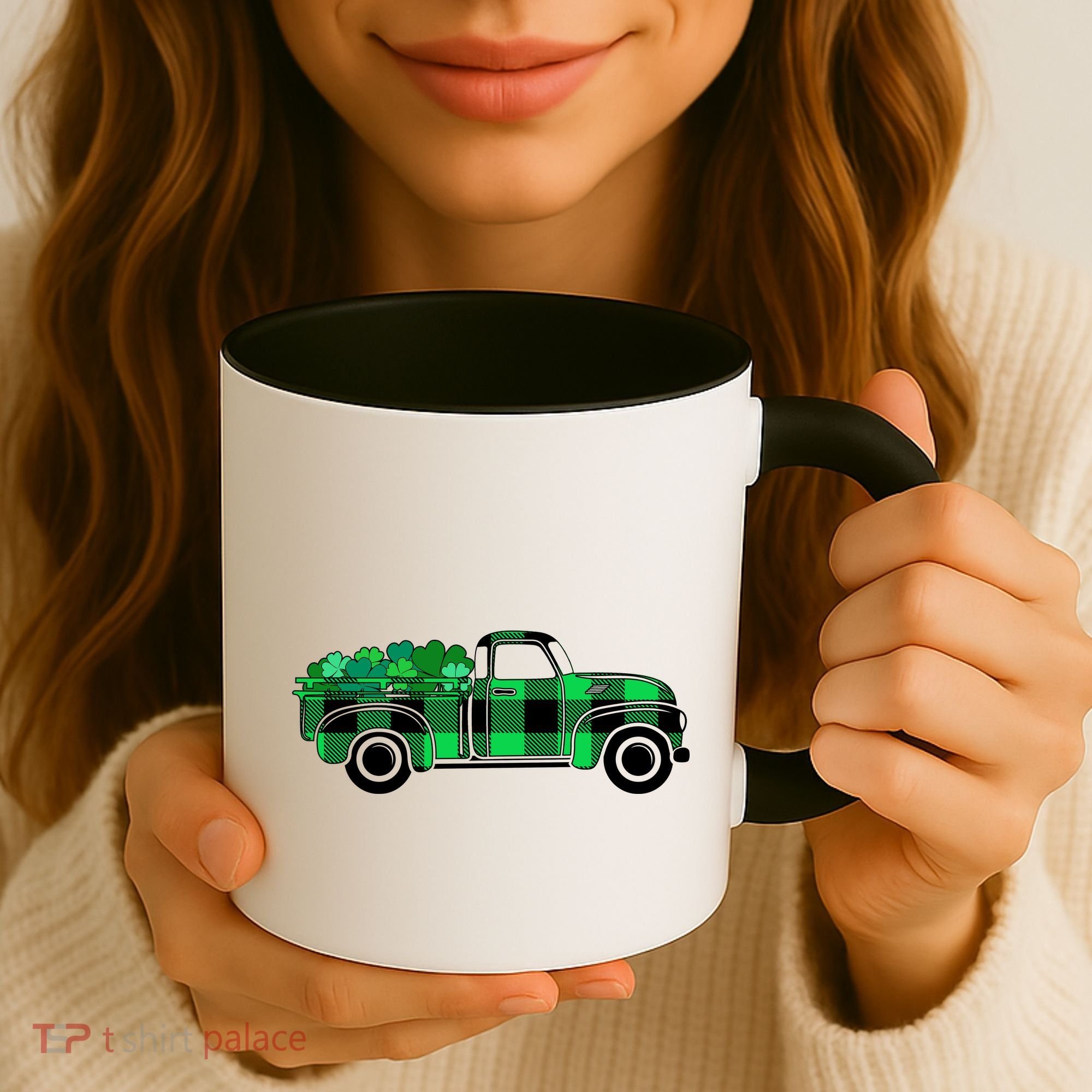 St Patrick's Day Truck Full of Clovers Coffee Mug