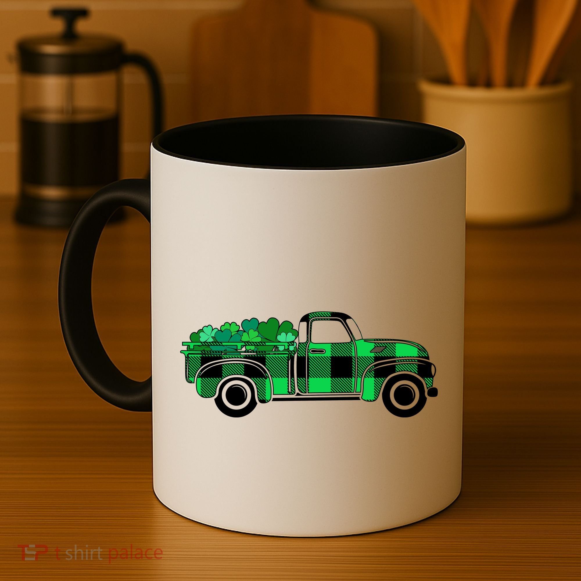 St Patrick's Day Truck Full of Clovers Coffee Mug