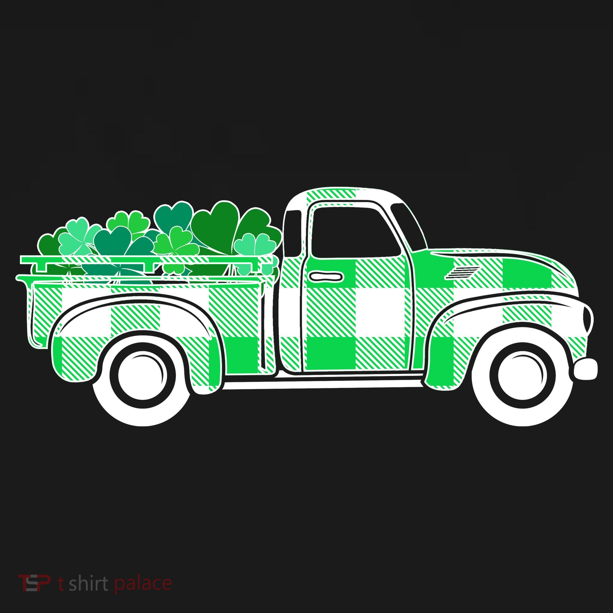 St Patrick's Day Truck Full of Clovers Ornament