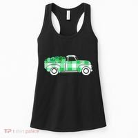 St Patrick's Day Truck Full of Clovers Women's Tank Top thumb 0