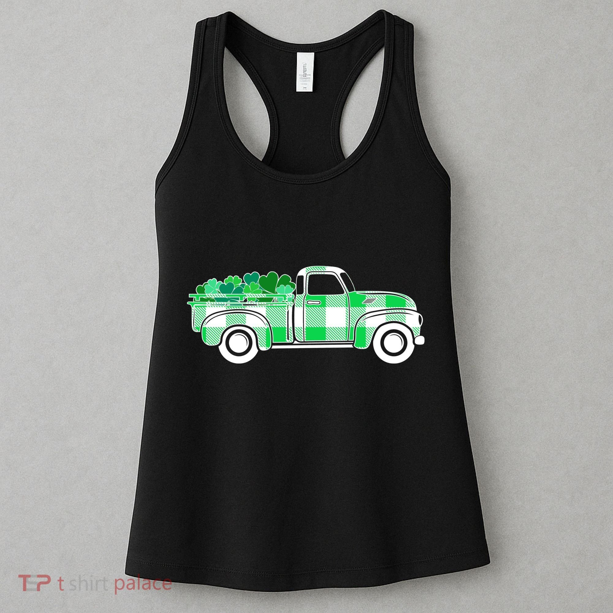 St Patrick's Day Truck Full of Clovers Women's Tank Top