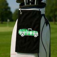 St Patrick's Day Truck Full of Clovers Golf Towel thumb 2