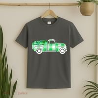 St Patrick's Day Truck Full of Clovers T-Shirt thumb 2