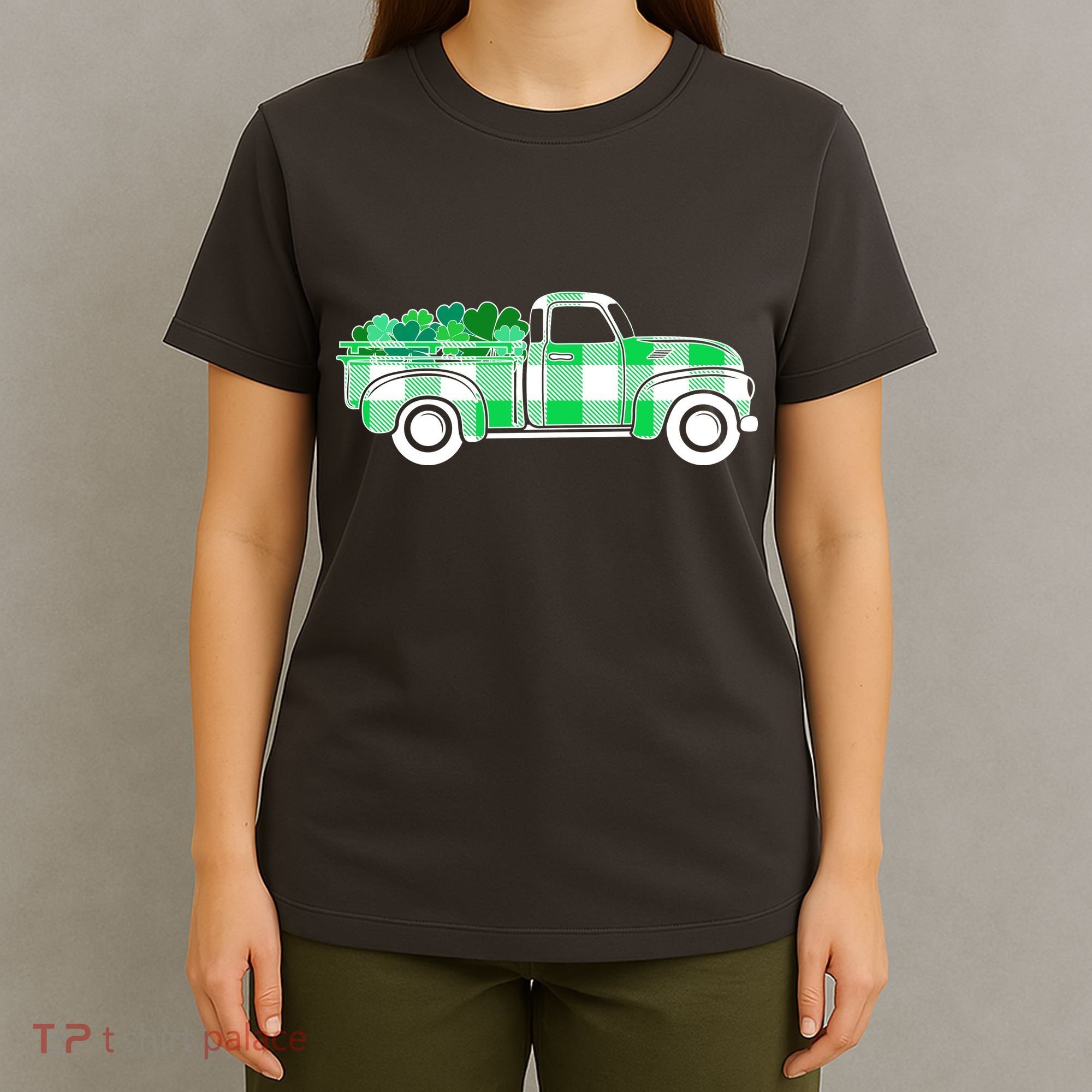 St Patrick's Day Truck Full of Clovers T-Shirt