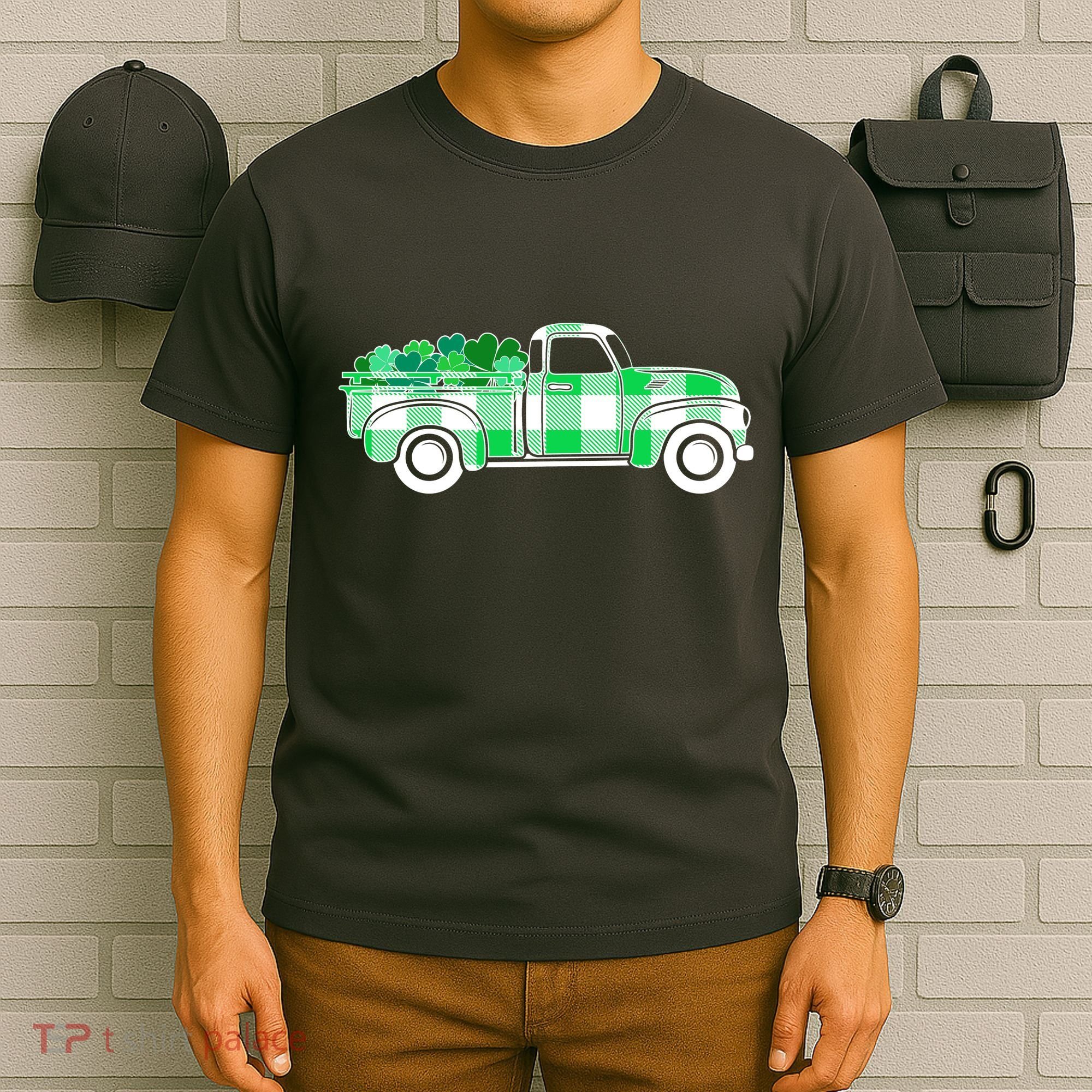 St Patrick's Day Truck Full of Clovers T-Shirt