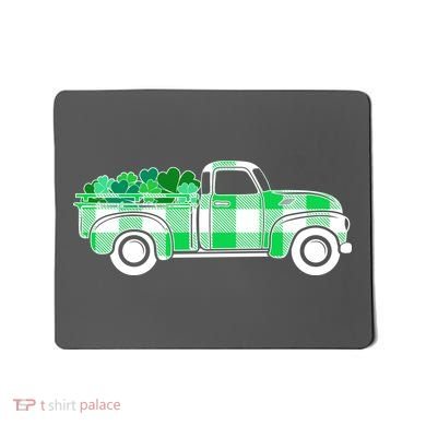 St Patrick's Day Truck Full of Clovers Mousepad