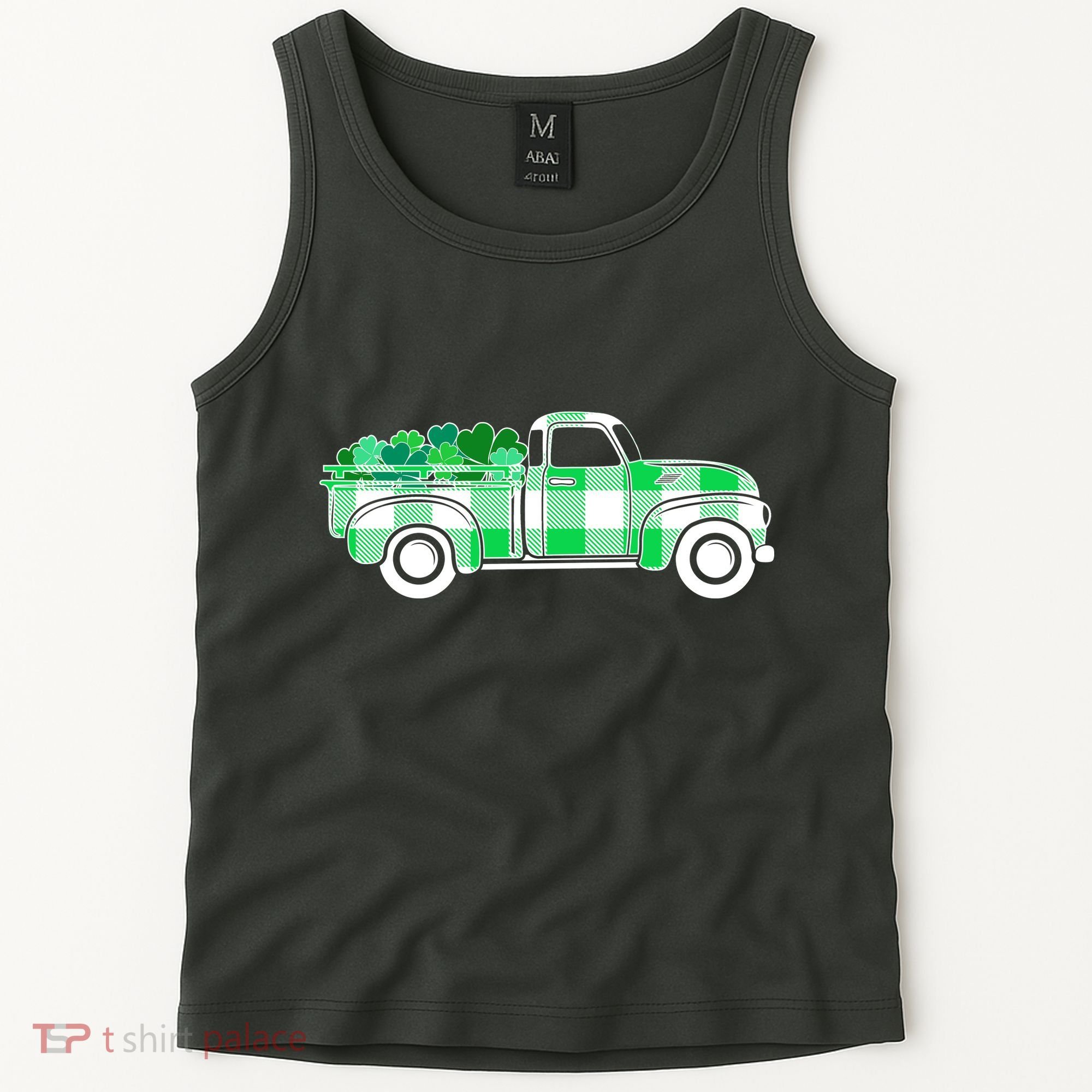 St Patrick's Day Truck Full of Clovers Tank Top