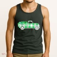 St Patrick's Day Truck Full of Clovers Tank Top thumb 3