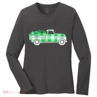 St Patrick's Day Truck Full of Clovers Women's Long Sleeve Shirt thumb 0