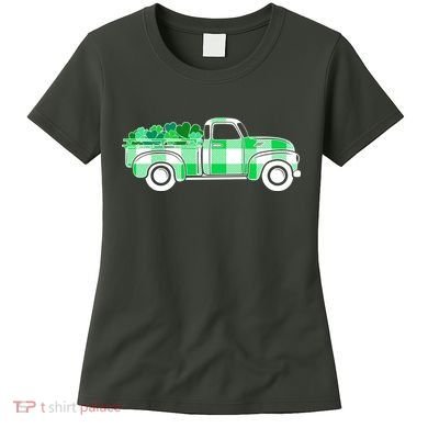 St Patrick's Day Truck Full of Clovers Women's T-Shirt