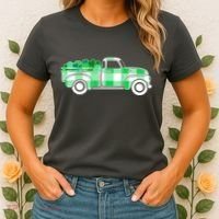 St Patrick's Day Truck Full of Clovers Women's T-Shirt thumb 2
