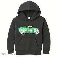 St Patrick's Day Truck Full of Clovers Kids Hoodie thumb 0