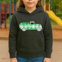 St Patrick's Day Truck Full of Clovers Kids Hoodie thumb 3
