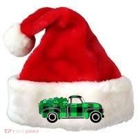 St Patrick's Day Truck Full of Clovers Santa Hat thumb 0