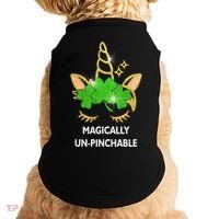 St Patrick's Day Unicorn Magically Un-Pinchable Doggie Tank thumb 0