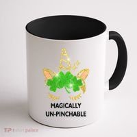 St Patrick's Day Unicorn Magically Un-Pinchable Coffee Mug thumb 1