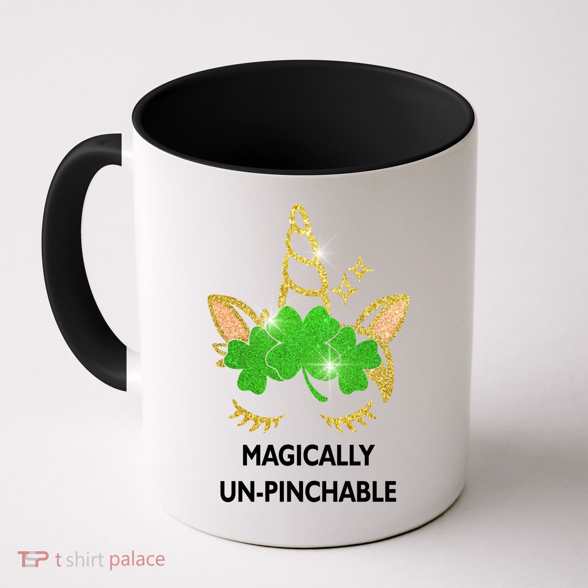St Patrick's Day Unicorn Magically Un-Pinchable Coffee Mug