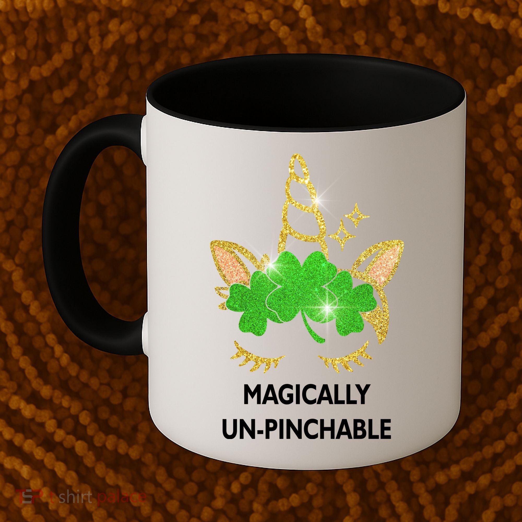 St Patrick's Day Unicorn Magically Un-Pinchable Coffee Mug