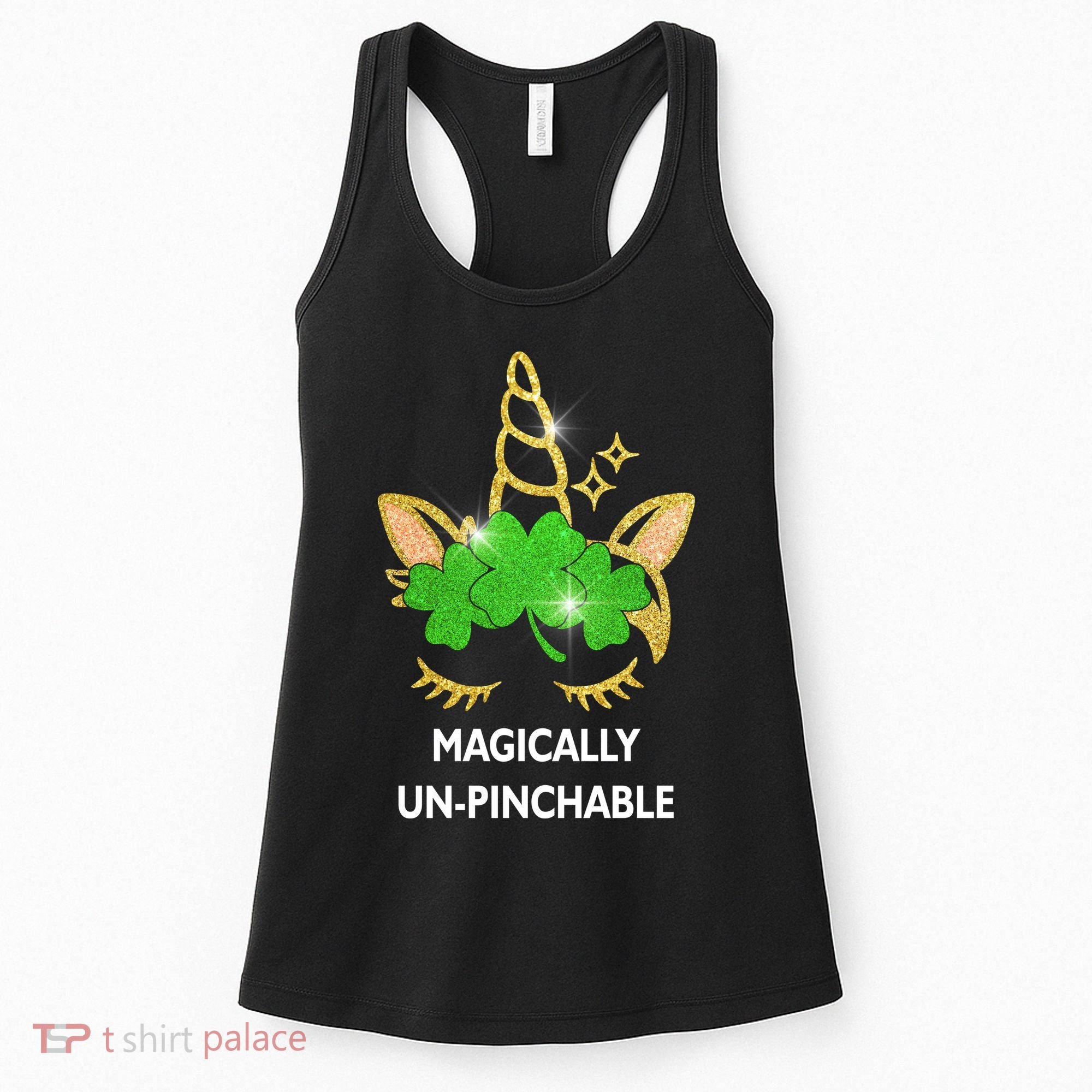 St Patrick's Day Unicorn Magically Un-Pinchable Women's Tank Top