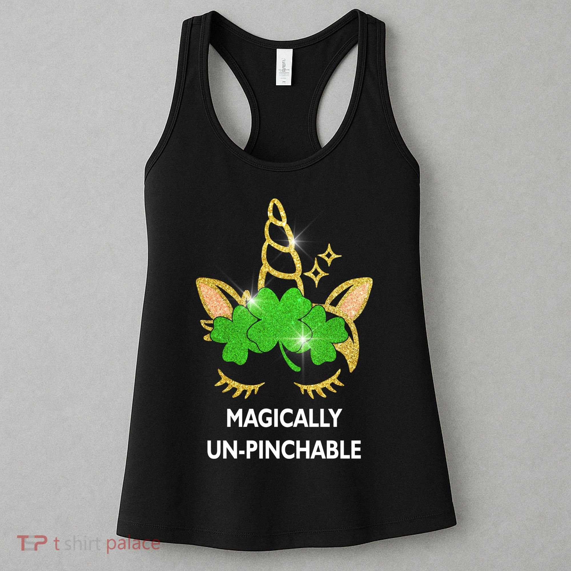 St Patrick's Day Unicorn Magically Un-Pinchable Women's Tank Top