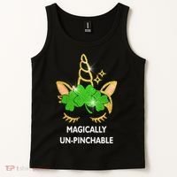St Patrick's Day Unicorn Magically Un-Pinchable Tank Top thumb 2