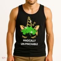 St Patrick's Day Unicorn Magically Un-Pinchable Tank Top thumb 3