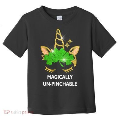 St Patrick's Day Unicorn Magically Un-Pinchable Toddler T-Shirt