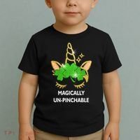 St Patrick's Day Unicorn Magically Un-Pinchable Toddler T-Shirt thumb 2