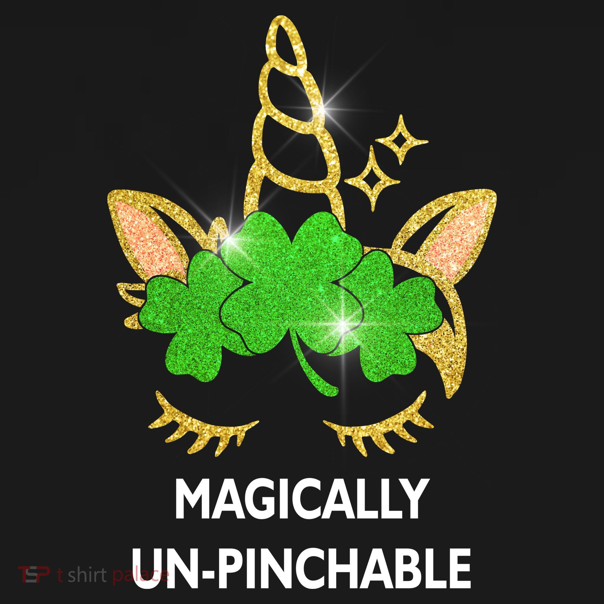 St Patrick's Day Unicorn Magically Un-Pinchable Kids Long Sleeve Shirt