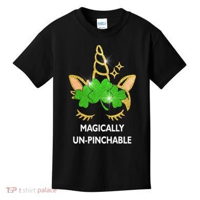St Patrick's Day Unicorn Magically Un-Pinchable Kids T-Shirt